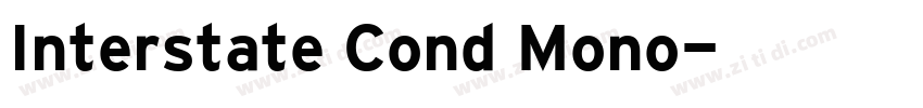 Interstate Cond Mono字体转换